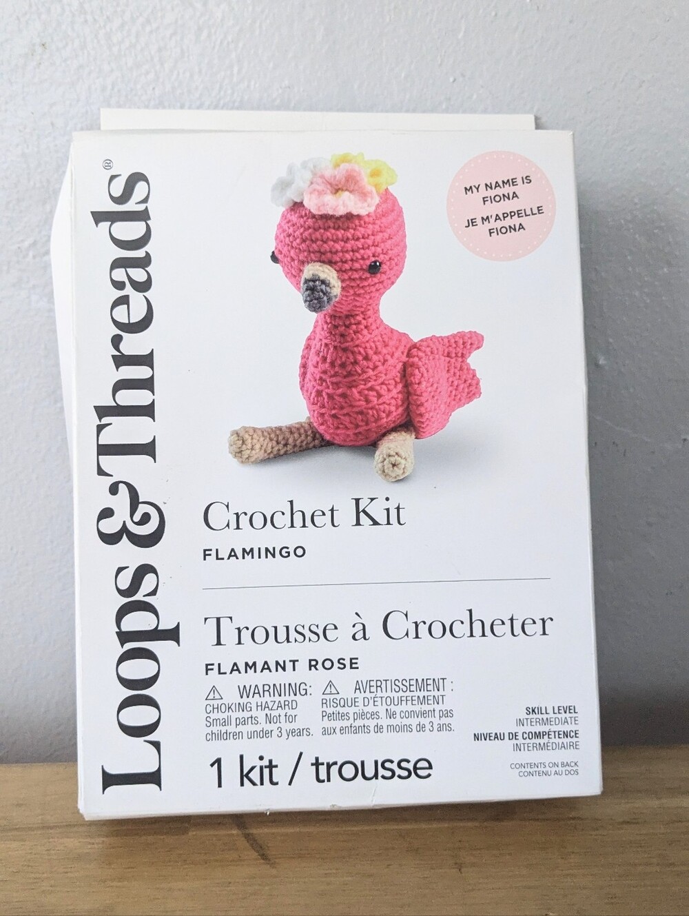 New Loops & Threads Crochet Kit - Fiona the Flamingo